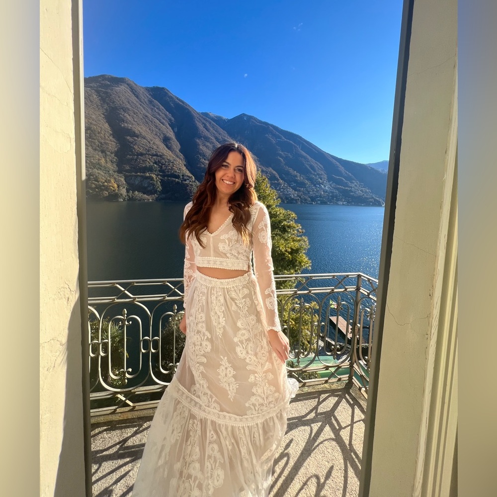Altar'd State White Lace Wedding Dress